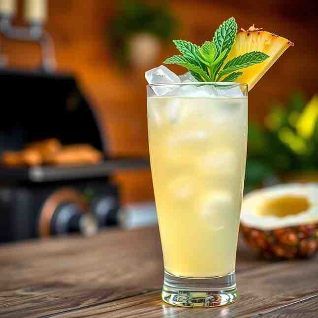 Coconut Pineapple Vodka - Grill-Kissed Tropical Cooler